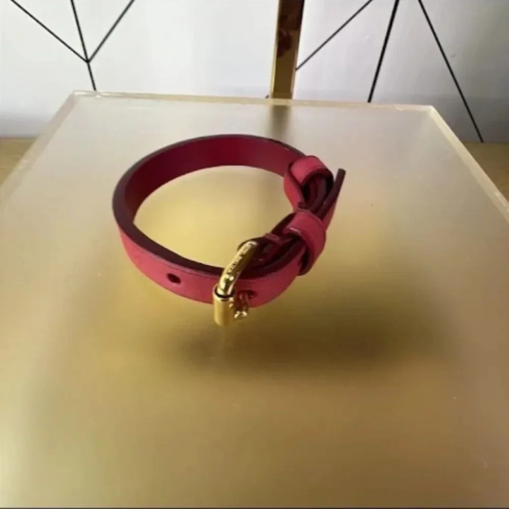 Louis Vuitton Women's Burgundy Leather Maison Wrap Bracelet